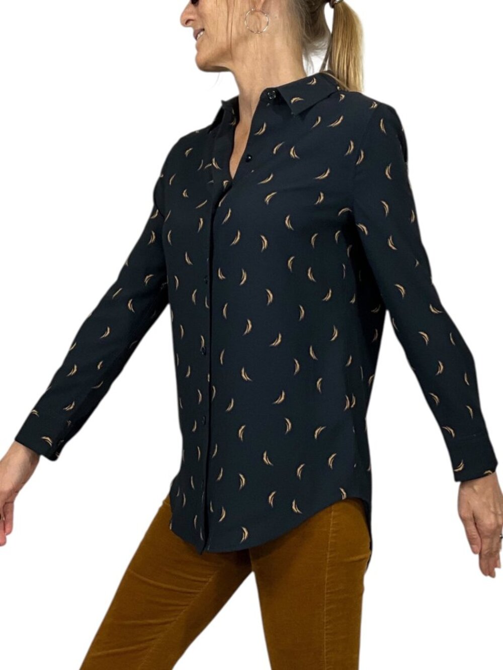Equipment Femme Button Front Shirt Blouse XS Long Sleeve - Picture 4 of 16